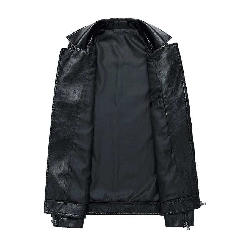 5XL Men Brand New Casual Motorcycle Leather Jacket Coat Men PU Leather Jackets Jaqueta De Couro Masculina Leather Coats Men Plus