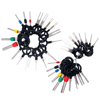 

Pins Terminals Removal Tools Auto Car Wire Connector Terminal Pin Extractors Puller Repair Remover Key Tools Set