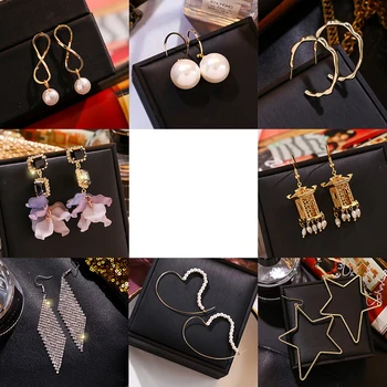 

30 Pairs/lot women earring set luxury fashion earrings wholesale women jewelry earrings lot 201104-182