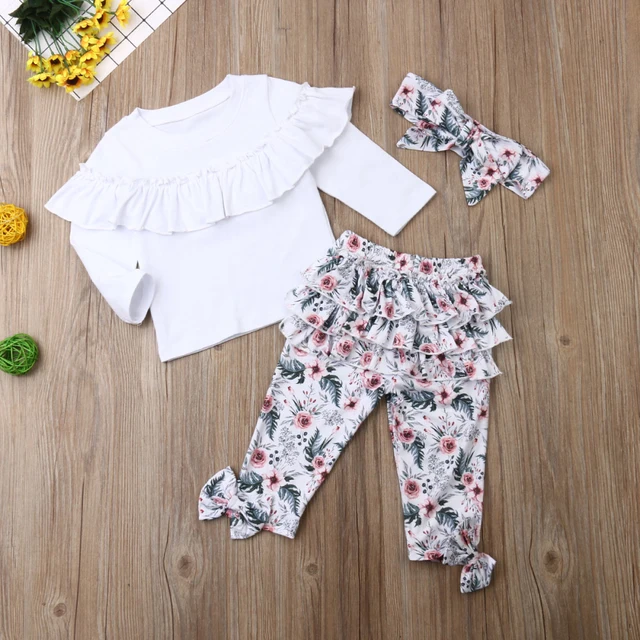 Ensemble de Vêtements pour Bébé Fille de 0 à 5 Ans, Tenue d'Automne et d