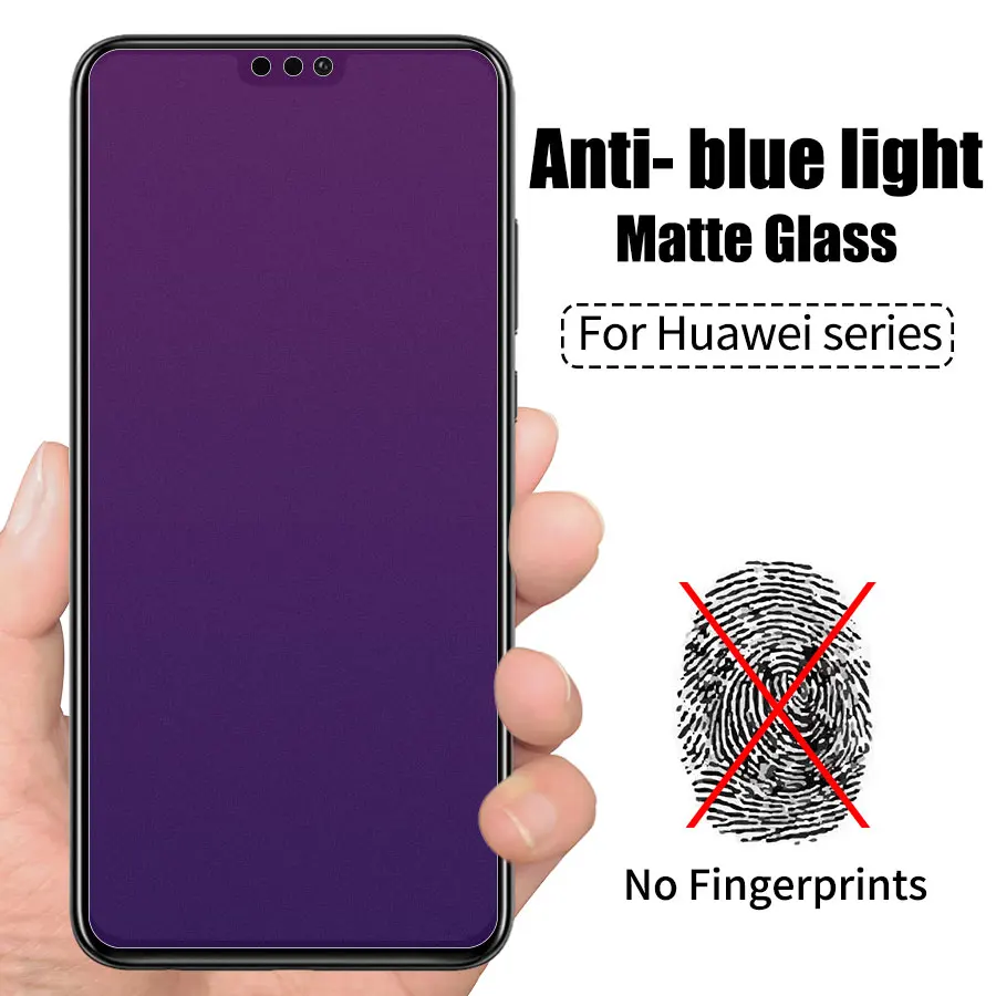

For Huawei P30 P20 Pro Mate 20 Lite Honor 20 10 View 20 8X Play Matte Screen Protector Film Anti Blue Light Matte Tempered Glass