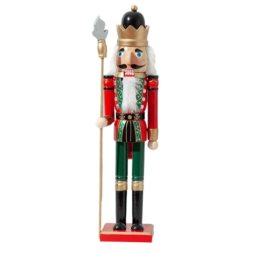 50CM/38CM Christmas Wooden Nutcracker Soldier Jewelry Children's Room Decoration Ornament Christmas Gift Nutcracker Puppe - Цвет: B