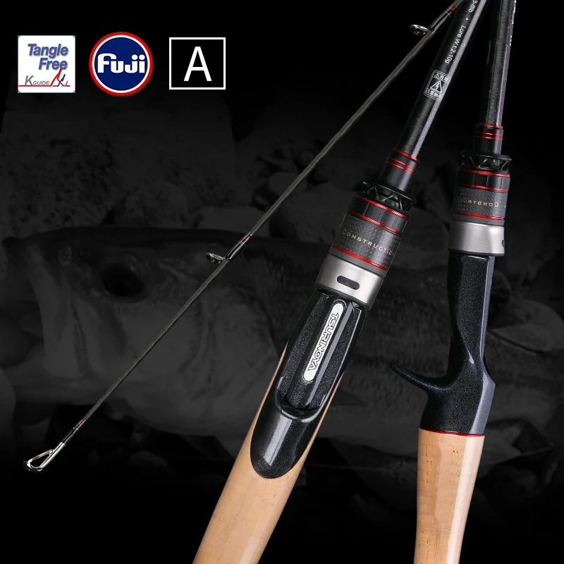 TSURINOYA Fishing Rod ELITE Ⅲ 1.95m 2.03m 2.09m 2.13m Medium Light FUJI Guide Accessories Casting Spinning Carbon Bass Lure Rod