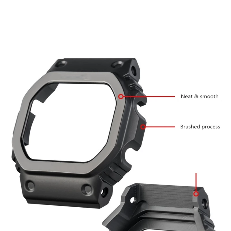 Новый черный ремешок для часов из титанового сплава и БЕЗЕЛЬ DW5600 серии GW5000 DW5035