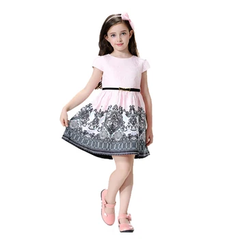 

Childdkivy Girls Dress 2019 Spring Flower Print Girls Princess Dress For Party Kids Dresses for Girls Children Autumn Clothes