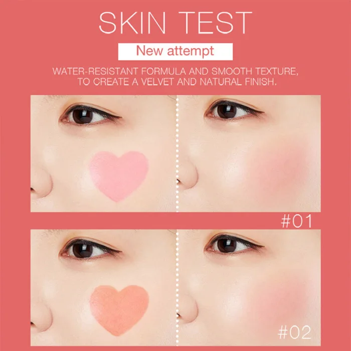 Heart-shaped Air Cushion Blush Powder Makeup увлажнение с осветляющим эффектом Repair Blush Powder V9-Drop