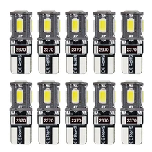 Canbus livre de erros 12v led t10 silicone lâmpada t10 side cunha luz 5630 6smd auto lâmpada t10