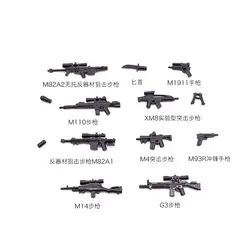 1 шт. JX092 Современные детали оружия пистолет мини фигурки военные оружие полиция спецназ diy аксессуары кирпичи строительный блок