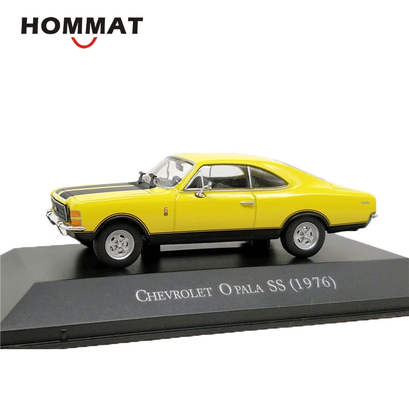 HOMMAT 1:43, винтажная модель 1976, Chevrolet Opala SS, модель автомобиля, литые под давлением, модели игрушек, автомобильные машины, игрушки для детей с подставкой