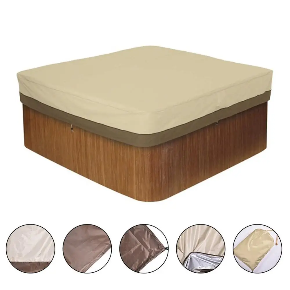 

Bathtub Swimming Pool Dust Cover Square Hot Tub Cover Waterproof Canopy Daily Cover Outdoor Dust Cover