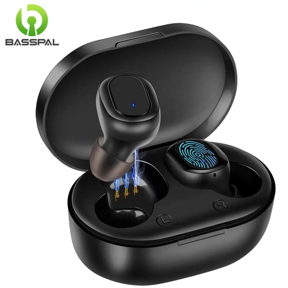 BassPal True Беспроводной наушники Bluetooth 5 0 вкладыши TWS мини Наушники с Портативный