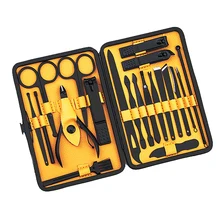 20 шт. ножницы для ногтей из нержавеющей стали щипцы для удаления угрей иглы машинки красота, педикюр набор инструментов