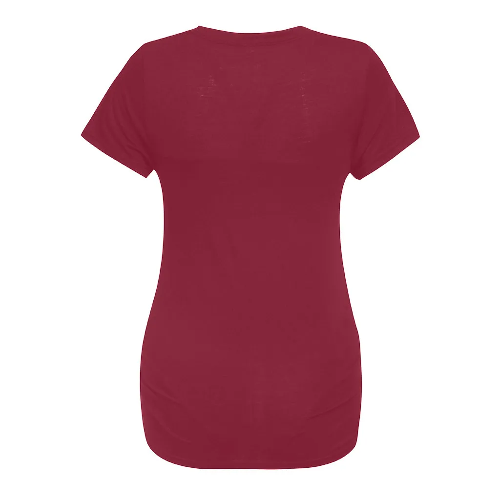 Women Short Sleeve Pregnant Maternity Nursing Letter Print pregnancy clothes plus size Blouse Tops schwanger kleidung#Y2