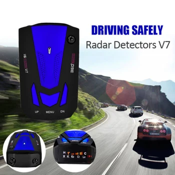 

360 ° Flow Velocity Speedometer 12V Mini USB LED Display Car Speed Voice Radar Detector Alarm System Security English/Russian