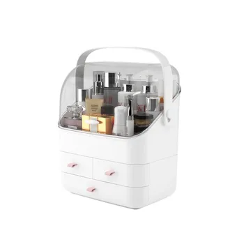 

Multifunctional Transparent Makeup Storage Box Portable Drawer Partition Storage Box Household Skin Care Product Dressing Box