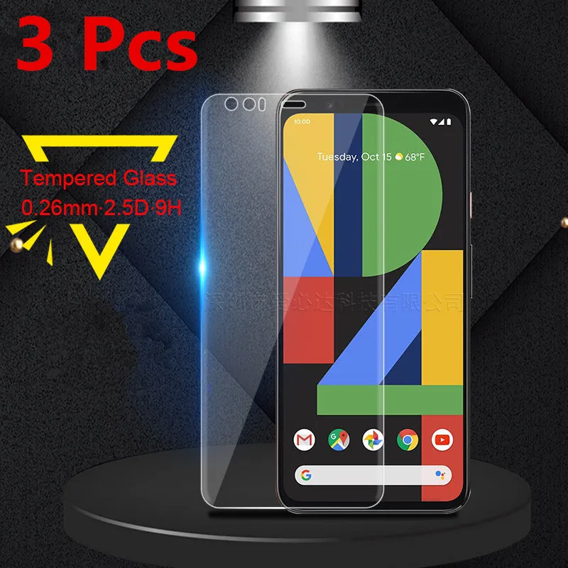3 шт. сотовом телефоне закаленное Стекло Защита экрана для Google Pixel 4 4XL Телефон