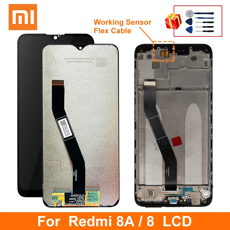 6 22 &quotОригинальный ЖК дисплей для Redmi 8 8A сенсорный экран дигитайзер запасные