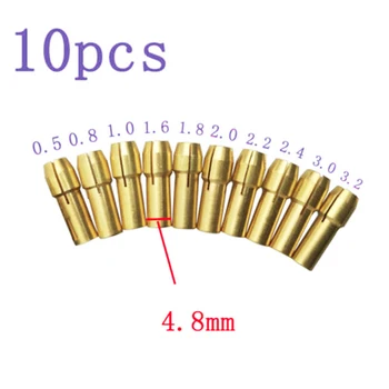 

10pcs Metal Drill Chucks Set 0.5 3.2mm Collet Bits Rotary Hardware Tool Workshop Equipment Power Tools