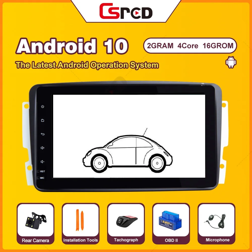 Csred 8 &quotавто радио для Mercedes Benz CLK Class W209 C209 W168 W463 Viano Vito Vaneo GPS Навигация стерео