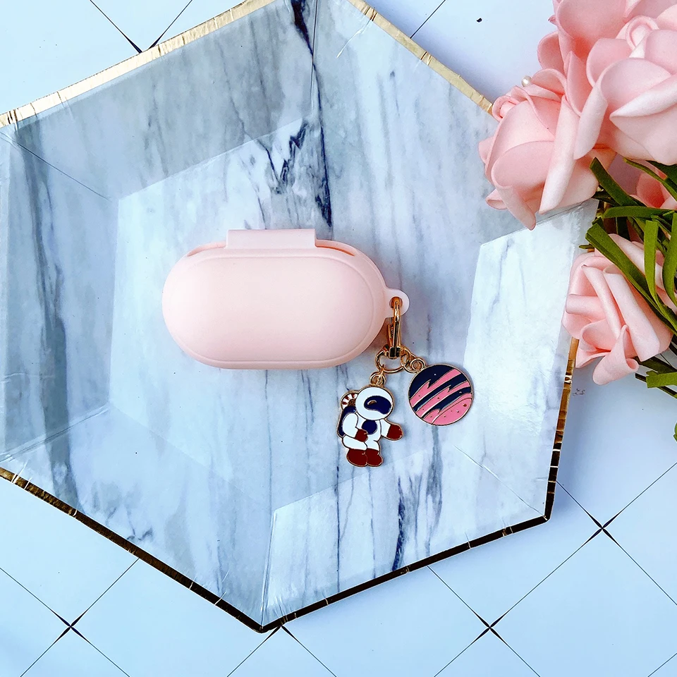 

Cute Astronaut Spaceman Silicone Cover for Samsung Galaxy Buds / Buds+ Plus Case Bluetooth Earphone Charging Box Headset Bag