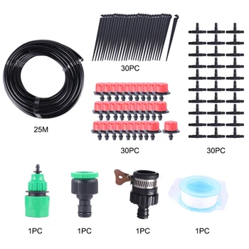 

New 25M DIY Drip Irrigation System Automatic Watering Garden Hose Kits Set