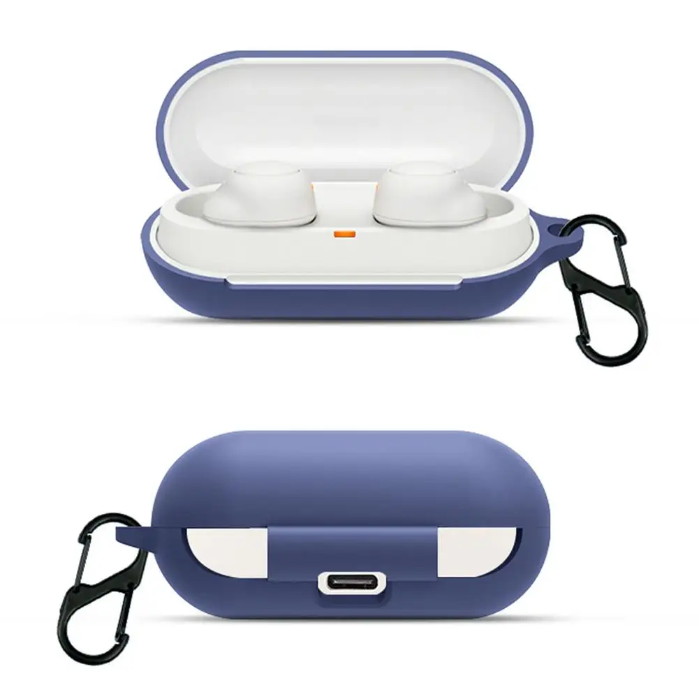 Custodia Per Sony Wf-C500 Accessori Per Auricolari Custodia Di Ricarica Custodia Per Sony Wf-C500 Custodia Morbida In Silicone Con Gancio Anti-Perso