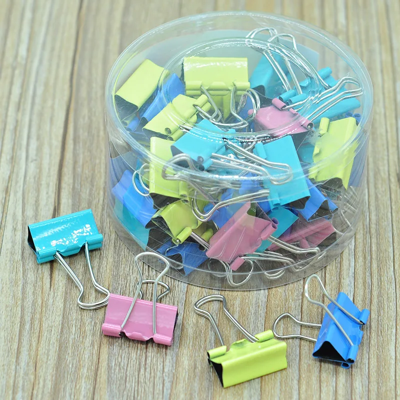 

Color Binder Clip 25 Mm Folder Wallet Voucher File Long Tail Clip 48-185G