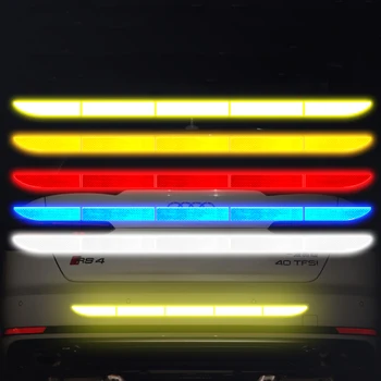

Car Reflective Tape Decoration Stickers Car Warning Safety Reflection Tape Film Auto Reflector Sticker on Car Styling 90CM*3.5CM