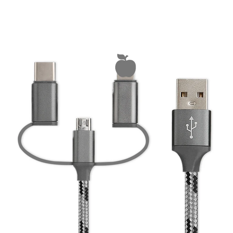 1 м кабель для мобильного телефона Micro USB кабель usb type C кабель type-C Зарядка для samsung Xiaomi huawei USB осветительный провод