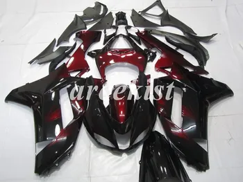 

New ABS Motorcycle Full Fairings Kit Fit For Kawasaki Ninja ZX-6R 636 2007 2008 07 08 6R bodywork set Black red