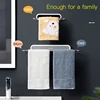 bathroom Towel rack shelf toilet  suction cup hook  wall-mounted towel Hanger finishing rack Bathroom Organizer accessories ► Photo 2/6