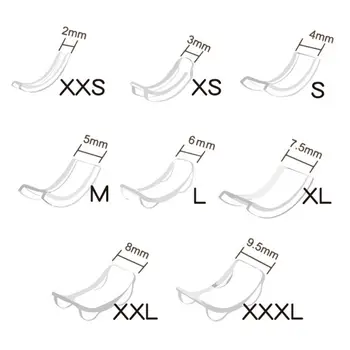

8 Sizes Silicone Invisible Ring Size Adjuster Reducer Ring Sizer Fit Any Rings
