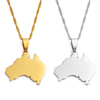 Anniyo La Commonwealth of Australia Mappa Ciondolo e collane per donna Gioielli con mappe del paese AUS @ 021521 1