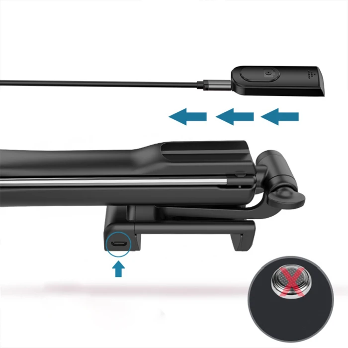 Extendable Selfie Stick Tripod with Bluetooth Remote Shutter Fill Light for iPhone Samsung JR Deals