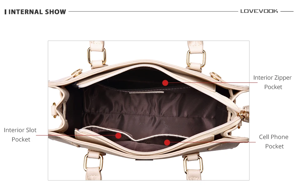LOVEVOOK женская сумка через плечо, женская сумка-мессенджер, сумка-тоут, высокое качество, кожзам, женские сумки, школьный кошелек, дизайнер