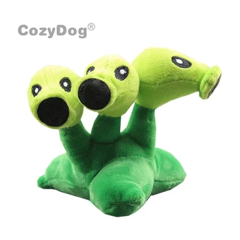 

14 cm Anime Plants vs Zombies Threepeater Plush Toys Doll Peluche PVZ Soft Stuffed Animals Toys Baby Kids Birthday Party Gift