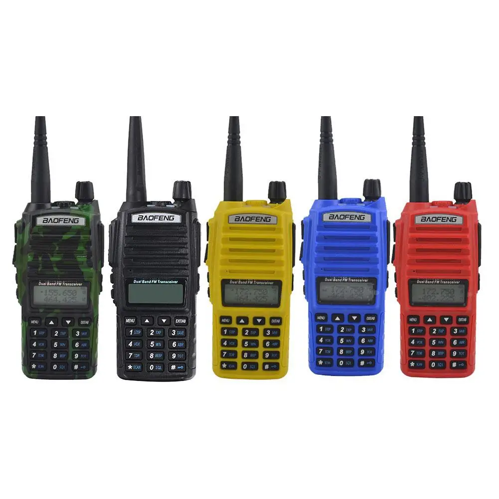 워키토키 Baofeng-BF-UV82 иди и болтай Walkie Talkie “иди и рация 5 Вт 400-520 МГц Открытый Ручной двухдиапазонный двухстороннее радио FM Радио Рация для переносного приемо-передатчика מכשיר קשר