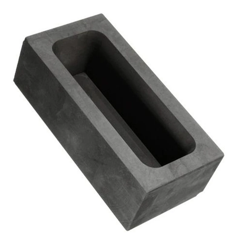 85oz Gold Large Graphite Ingot Mold Melting Casting Refining Scrap Bar Crucible