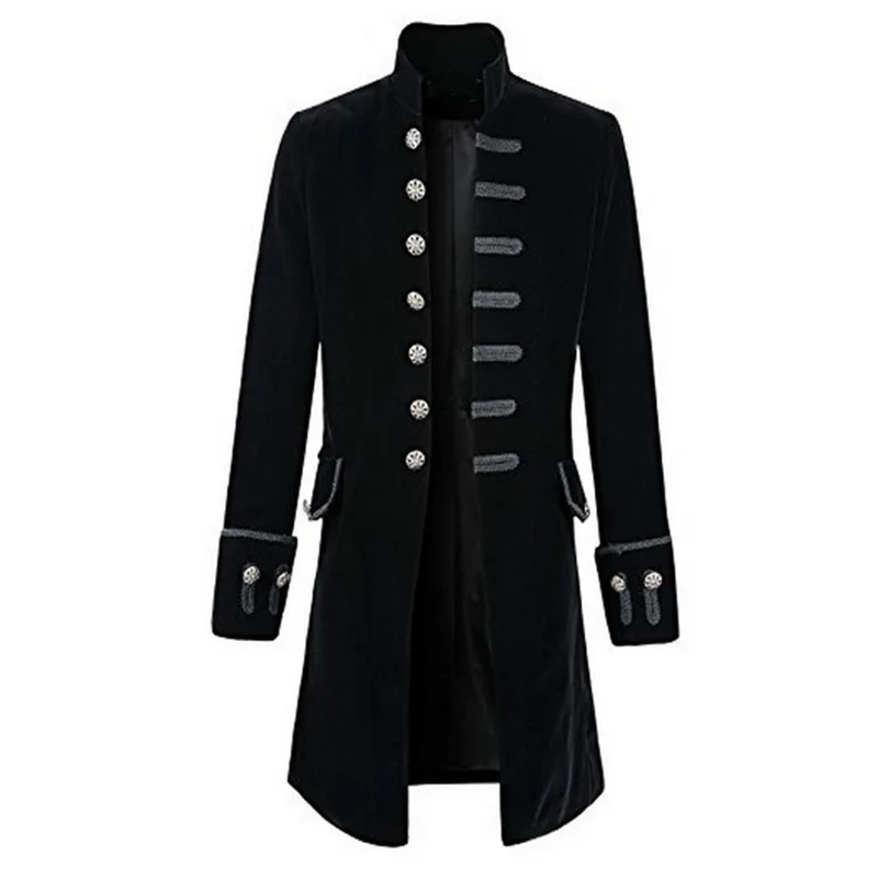 3 Colors Adult Men Medieval Costume Renaissance Priest Ranger Frock Europe Gothic Outfit Religious Church Party Robe Fancy Gown