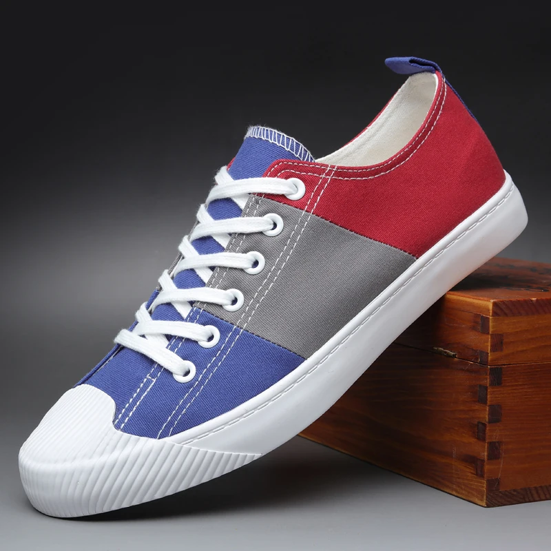 2020 Men Sneakers New Men's Canvas Sneaker Shoes Korean Style Air-permeable Fashion Leisure Vulcanized Scarpe Uomo |