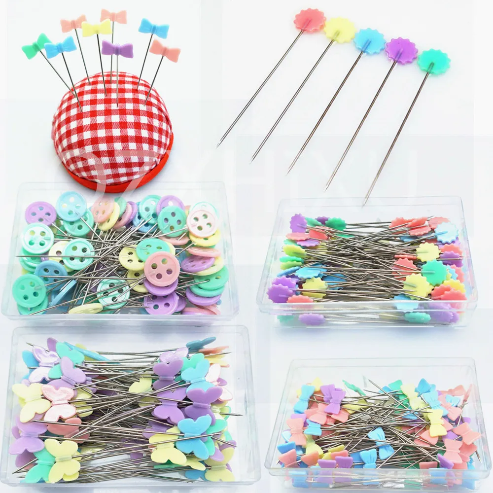 100Pcs Dressmaking Pins Embroidery Patchwork Pins Accessories Tools ...