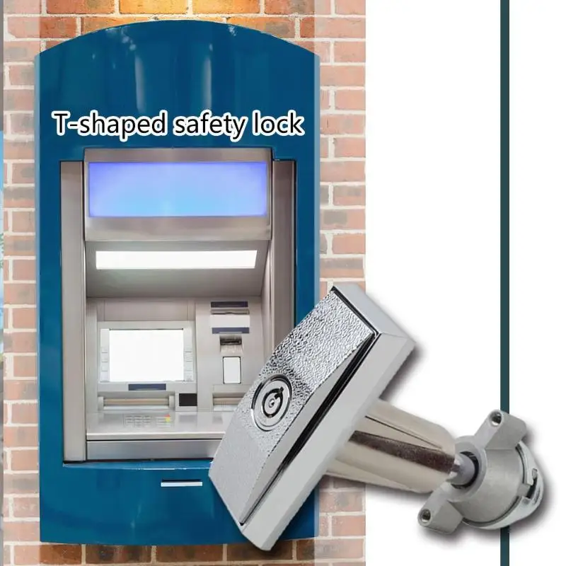 

Vending Machine/ATM Machine/Intelligent Terminal Lock High Quality Safety and Reliability Cabinet Lock T-shaped Lock 88x68x38mm