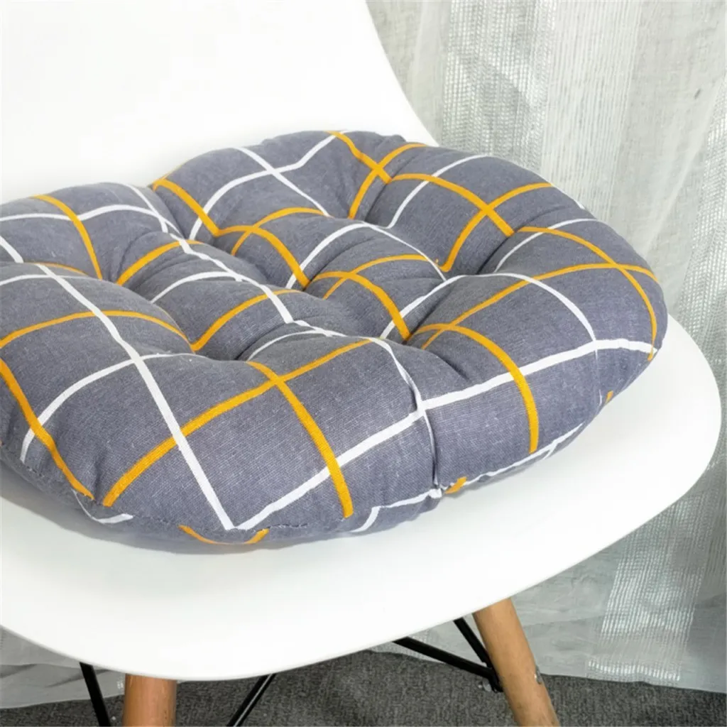 Chair Cushion Round Cotton Upholstery Soft Padded Cushion Pad Office Home Or Car Seat Cushion