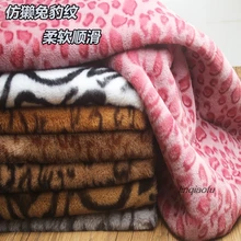 Мех кролика Рекс Леопард мех плюшевая ткань, Одежда Подушка скатерть диван подушка ткань