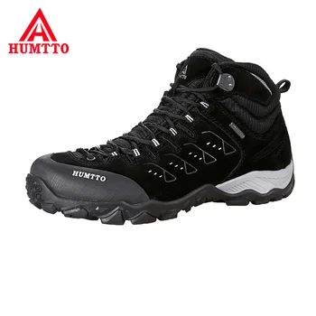 

Winter Plus Velvet Mens Casual Boots Non-slip Wear Resistant Outdoor Sneakers Lace-up Genuine Leather Waterproof Shoes Men