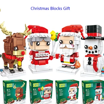 

Mini Blocks Christmas Santa Claus Model Micro Bricks Building Block Toy for kids Children Snowman Children's Toy Christmas Gift