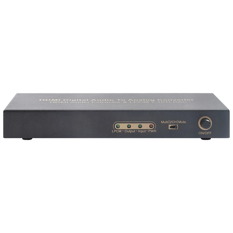

HDMI To HDMI Optical Digital To Analog Audio Extractor 7.1Ch Converter LPCM Audio DAC HDMI To 7.1 Channel Audio Converter UK Plu