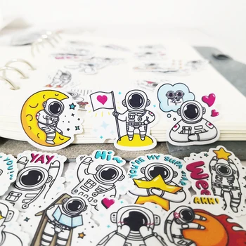 

40pcs Cute cartoon Robot/Astronaut Stickers Children Gift Paper Stationery Stickers Decorations Scrapbooking Diary
