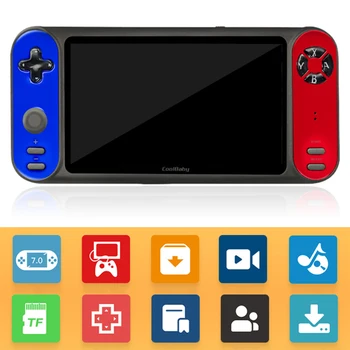 

RS-17 Portable Retro Handheld Game Console 7 inch HD Screen Video Game Player Support Two-player HDMI TV Output TF Card