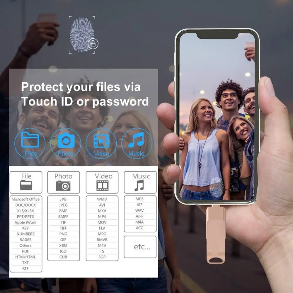 USB флеш накопитель 3 в 1 16 ГБ 32 64 128 256 для iPhone/ПК/Android серия с usb портом 0 флешка